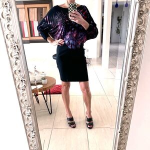 Vivienne Tam Knee-Length Abstract Dress Size S